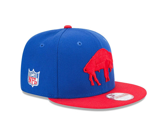 New Era 100% Authentic Exclusive Bills Buffalo 950 9FIFTY Snapback Cap Hat : One Size Fit Most (Throwback Blue/Red)